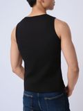  Áo ba lỗ basic Nam vải Rib dáng Fit 