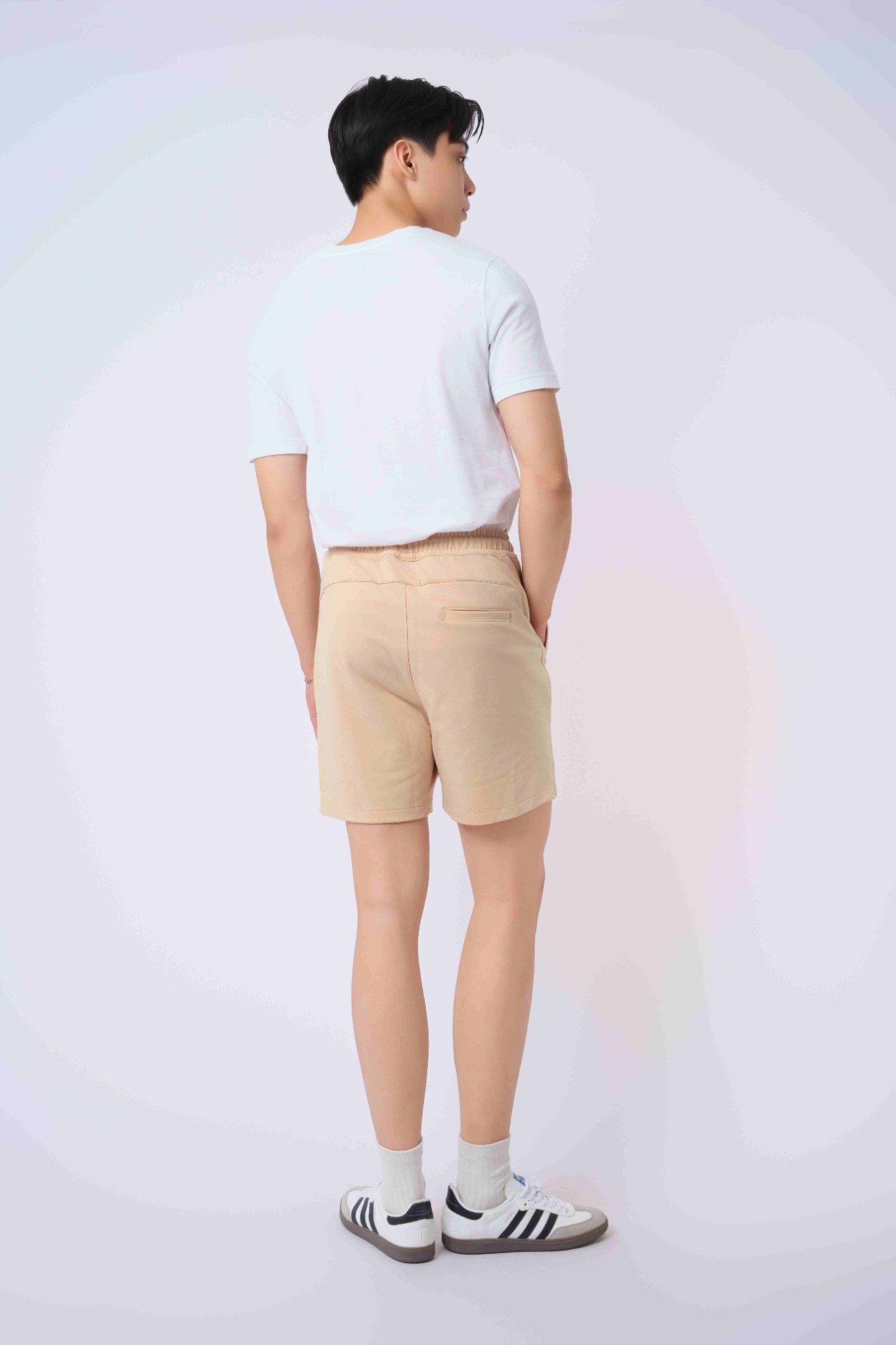  Quần shorts nam vải nỉ dáng relax 