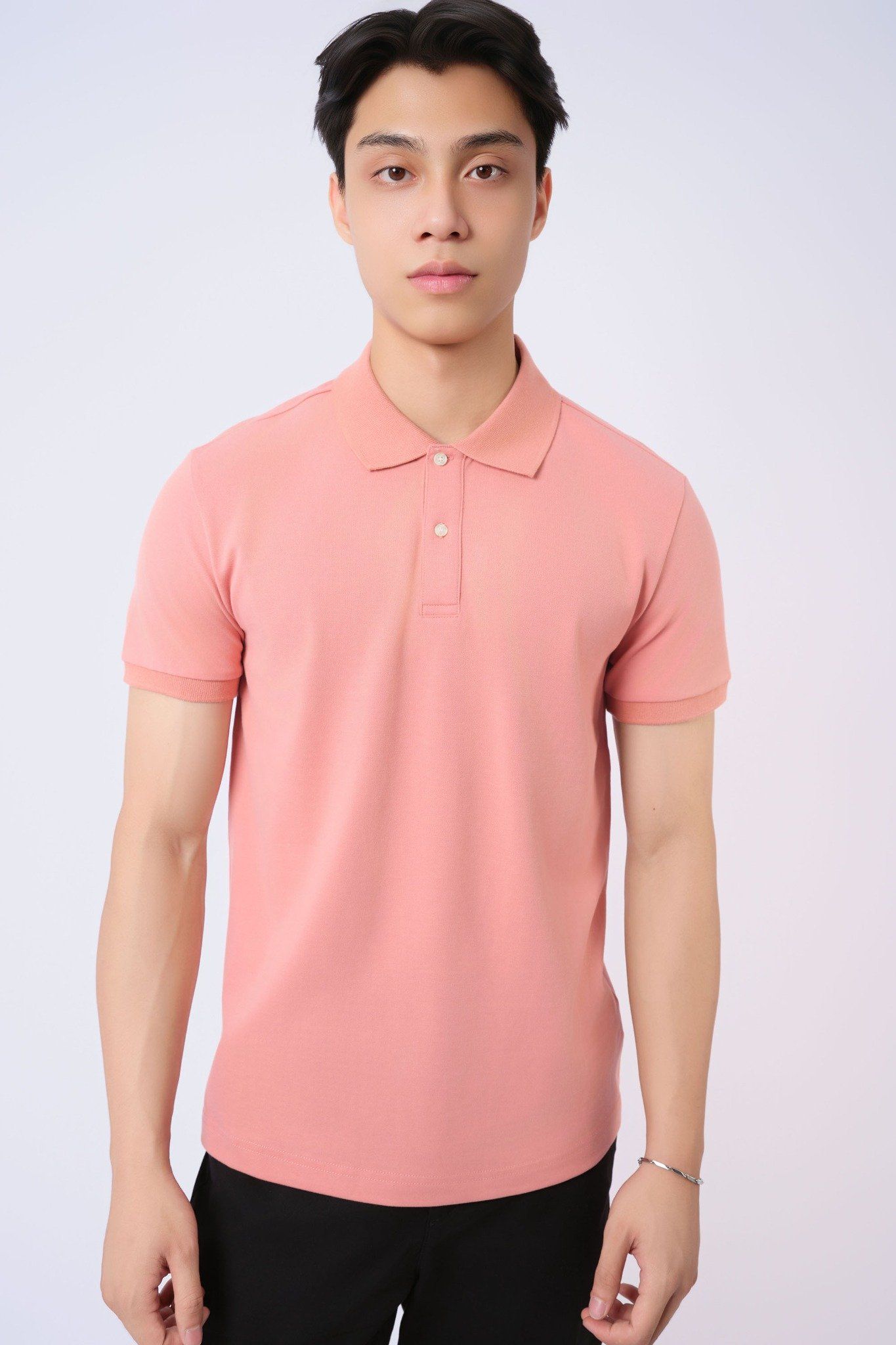  Áo polo nam cơ bản vải pique 