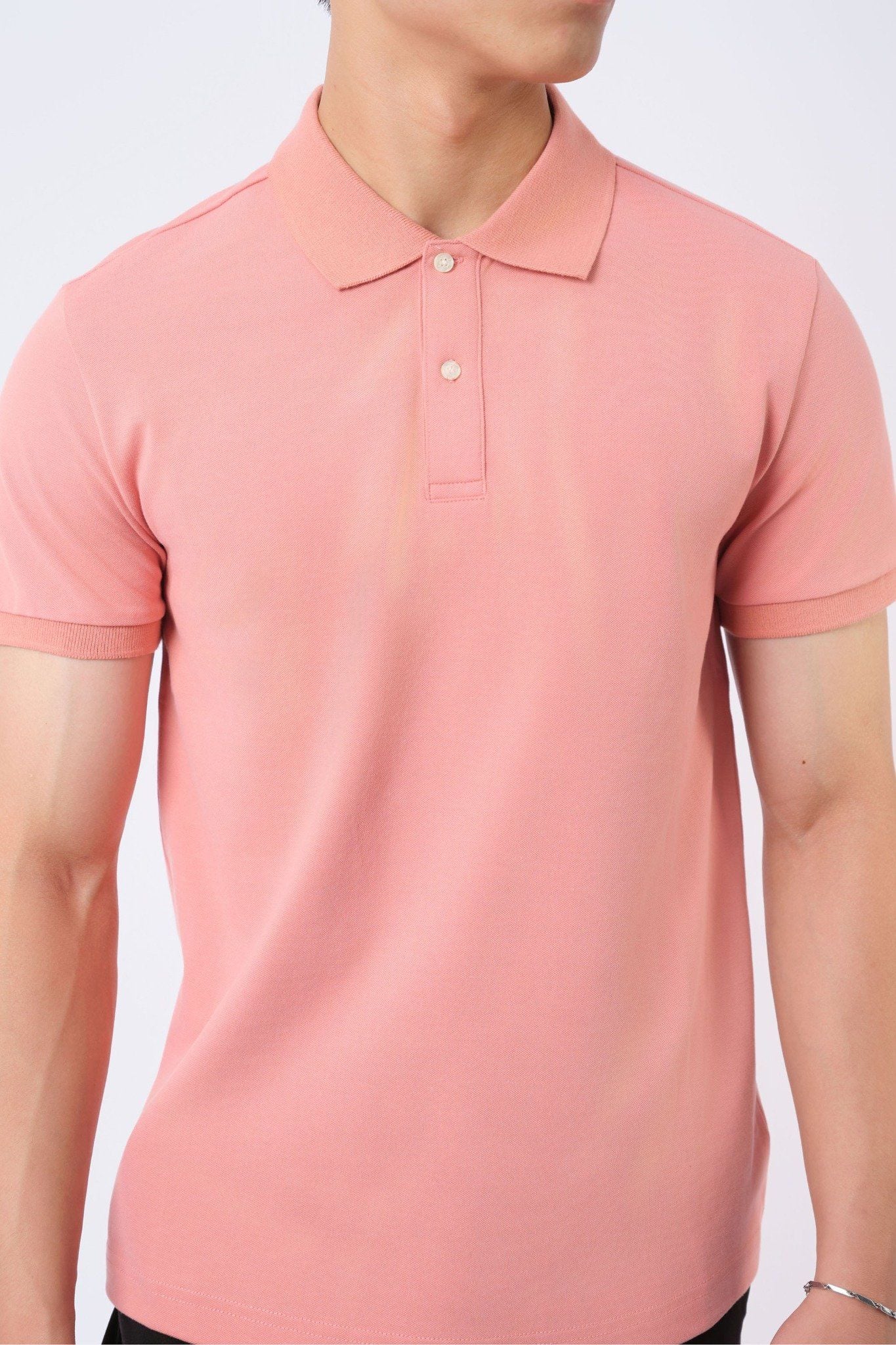  Áo polo nam cơ bản vải pique 