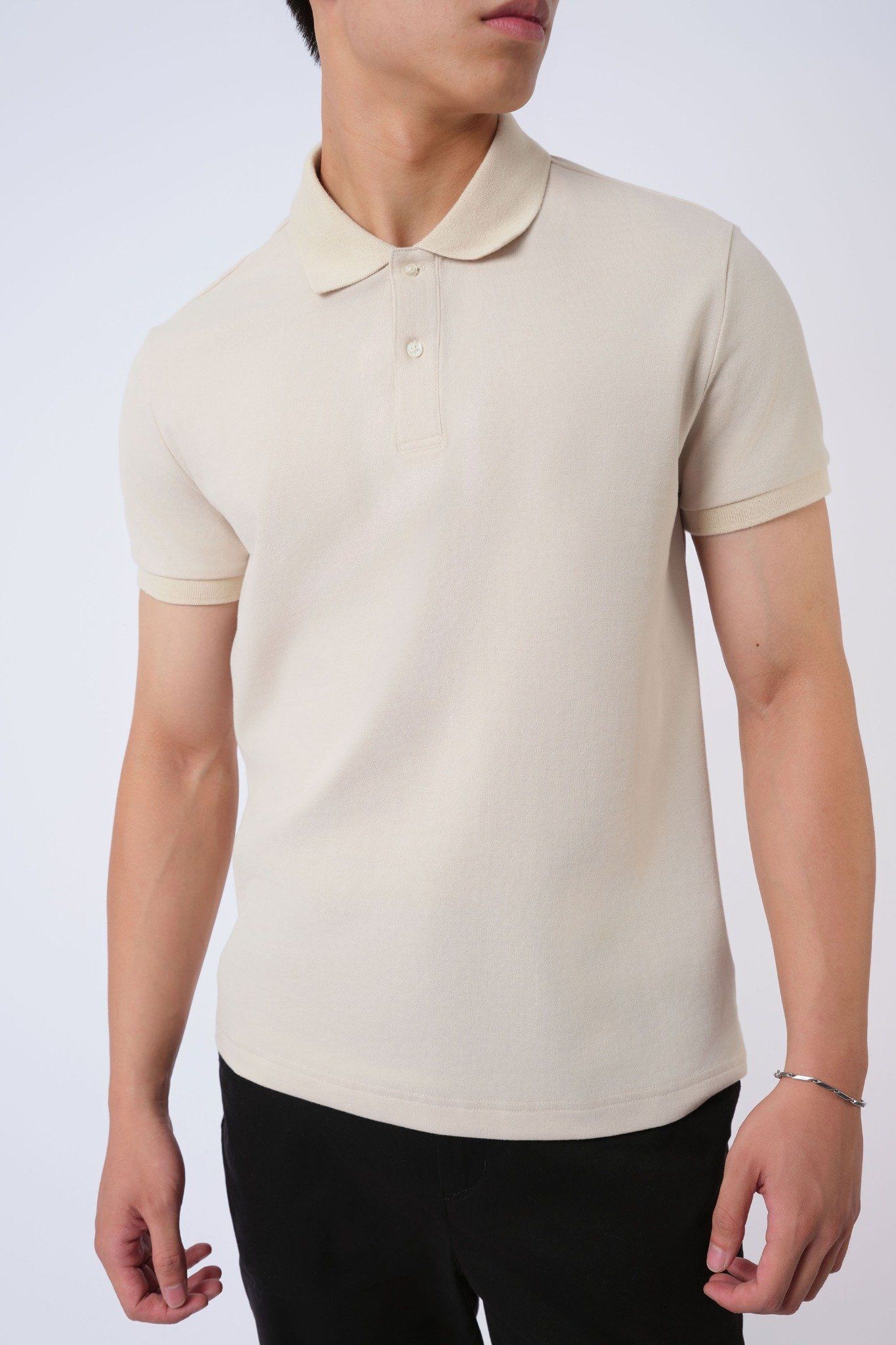  Áo polo nam cơ bản vải pique 