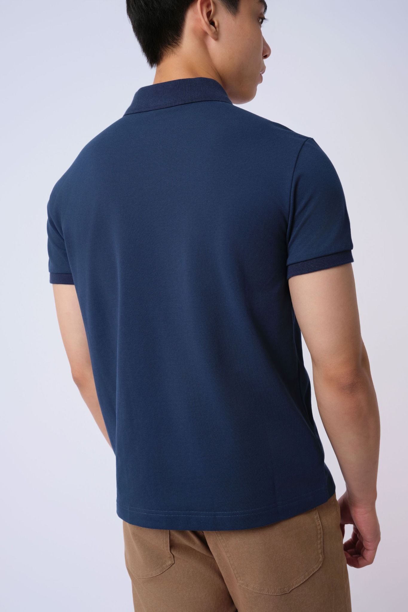  Áo polo nam cơ bản vải pique 
