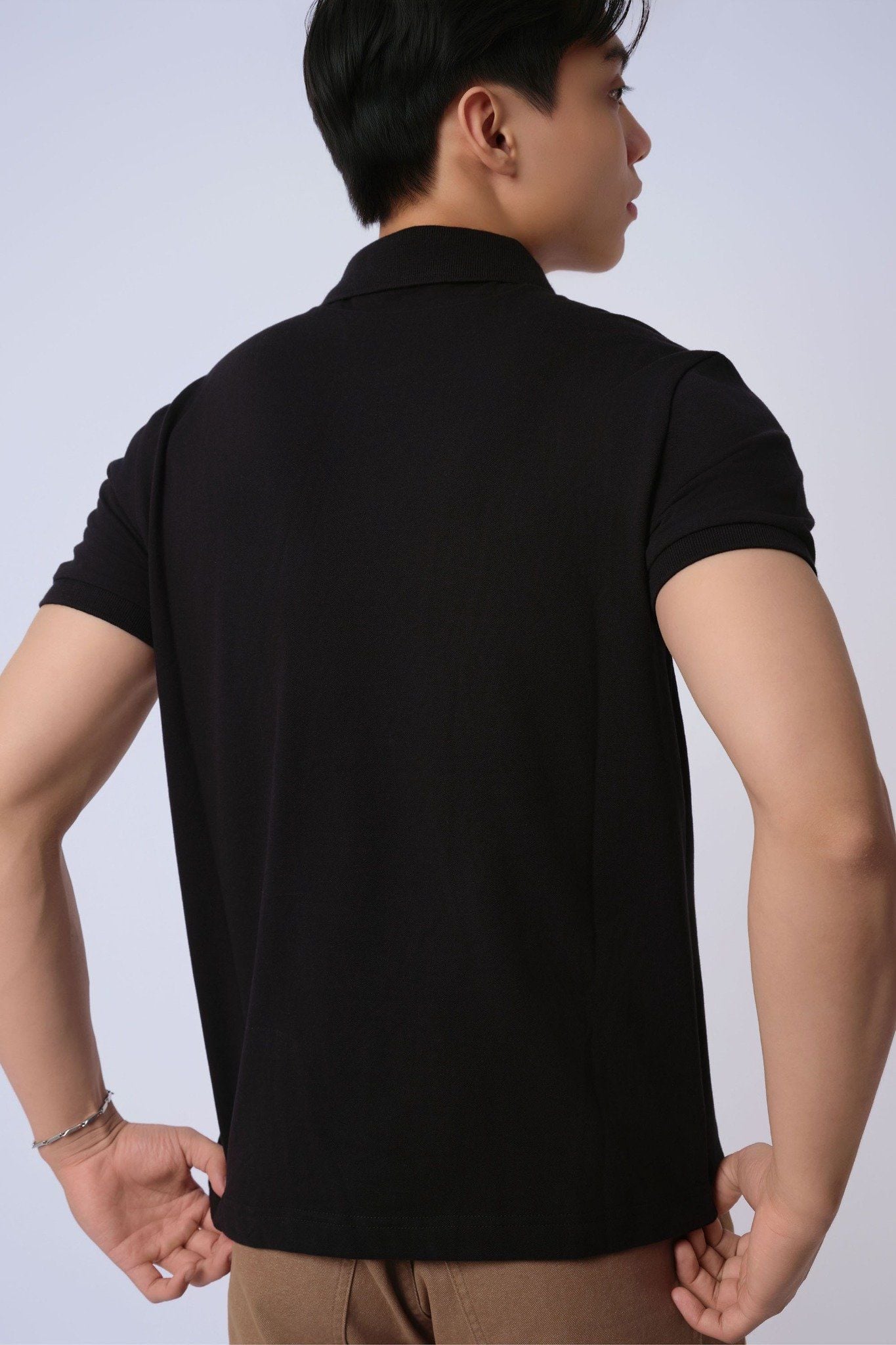  Áo polo nam cơ bản vải pique 