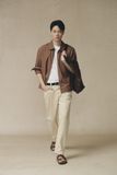  Áo sơ mi nam phối Zip vải Poplin 