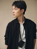  Áo sơ mi Nam Chất Linen dáng xuông cổ đức 