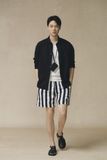  Áo sơ mi Nam Chất Linen dáng xuông cổ đức 