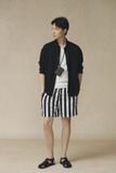  Áo sơ mi Nam Chất Linen dáng xuông cổ đức 