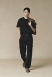  Quần Dài Nam Linen dáng suông phối nắp túi 
