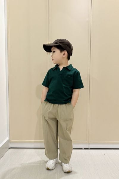  Quần dài Bé Trai dáng lửng vải Poplin 