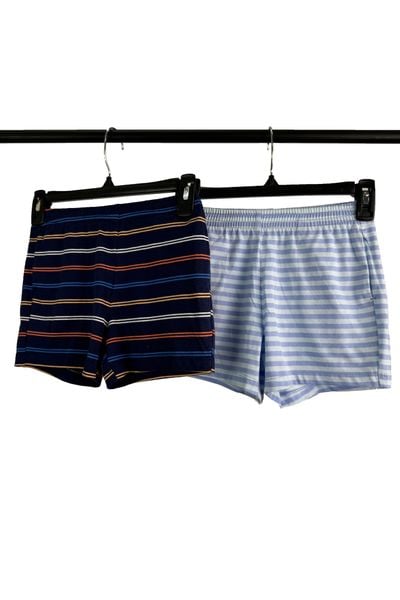  Quần short trẻ em vải kẻ 