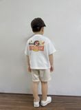  Bộ quần áo Unisex Kids họa tiết Icecream áo single quần french terry 