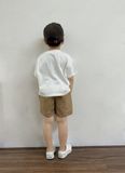  Áo phông Unisex Kid in họa tiết kem vải single 