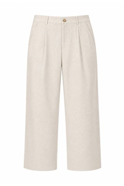  Quần Dài Nữ Dáng Wide Leg cơ bản Vải Linen 