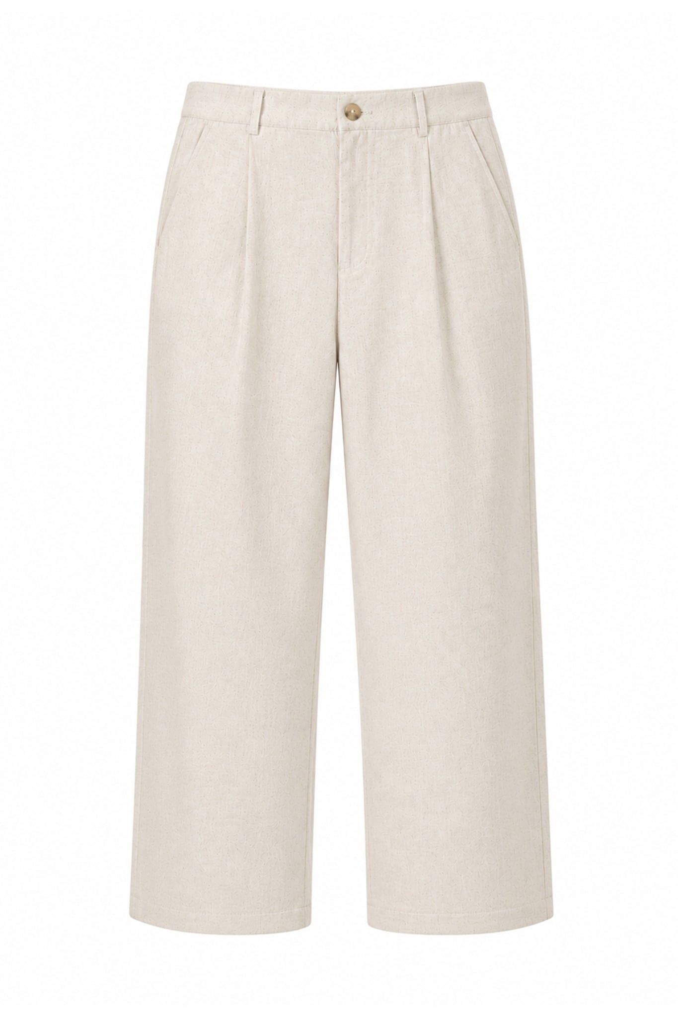  Quần Dài Nữ Dáng Wide Leg cơ bản Vải Linen 