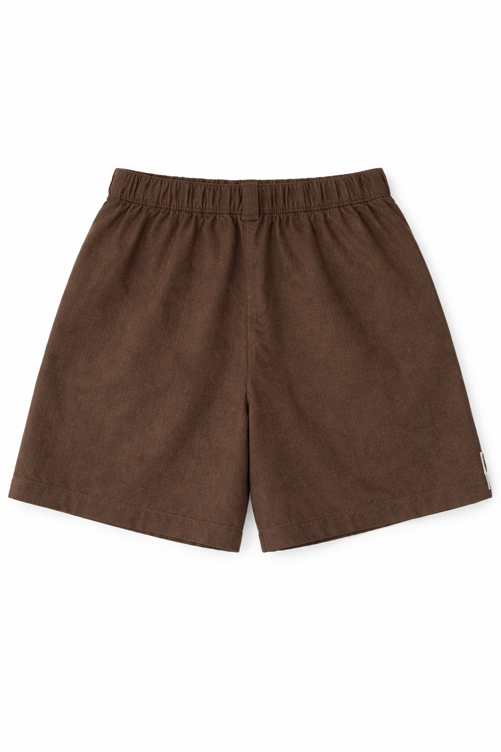  Quần Short Nữ Vải Linen Cạp Cao Phối Chun Lưng 