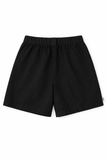  Quần Short Nữ Vải Linen Cạp Cao Phối Chun Lưng 