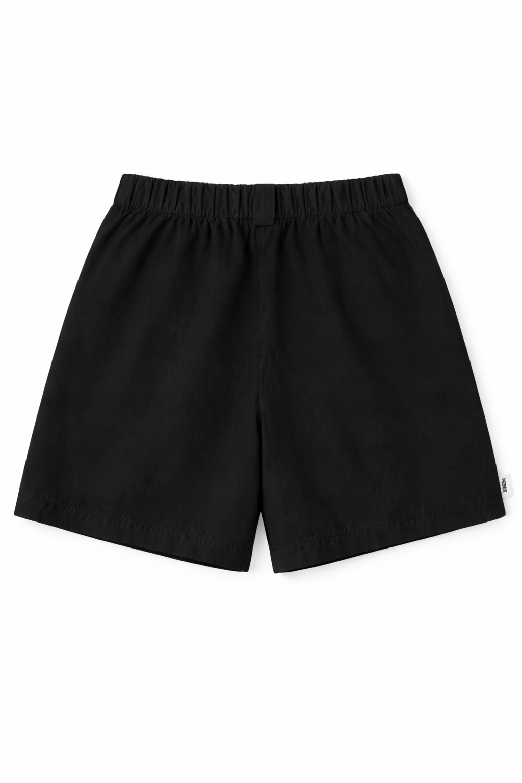  Quần Short Nữ Vải Linen Cạp Cao Phối Chun Lưng 