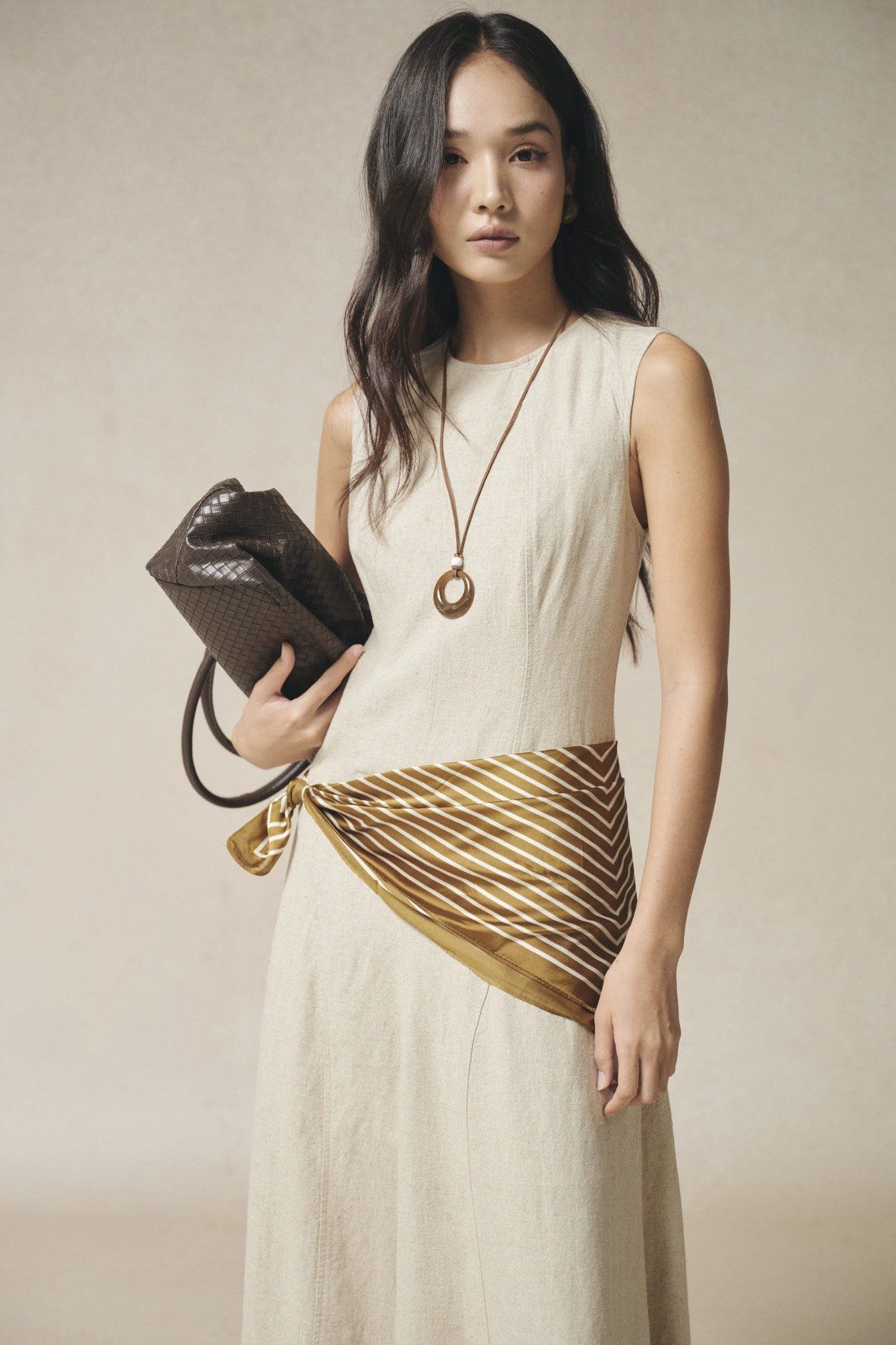  Váy không tay Nữ chất Linen dáng Maxi 