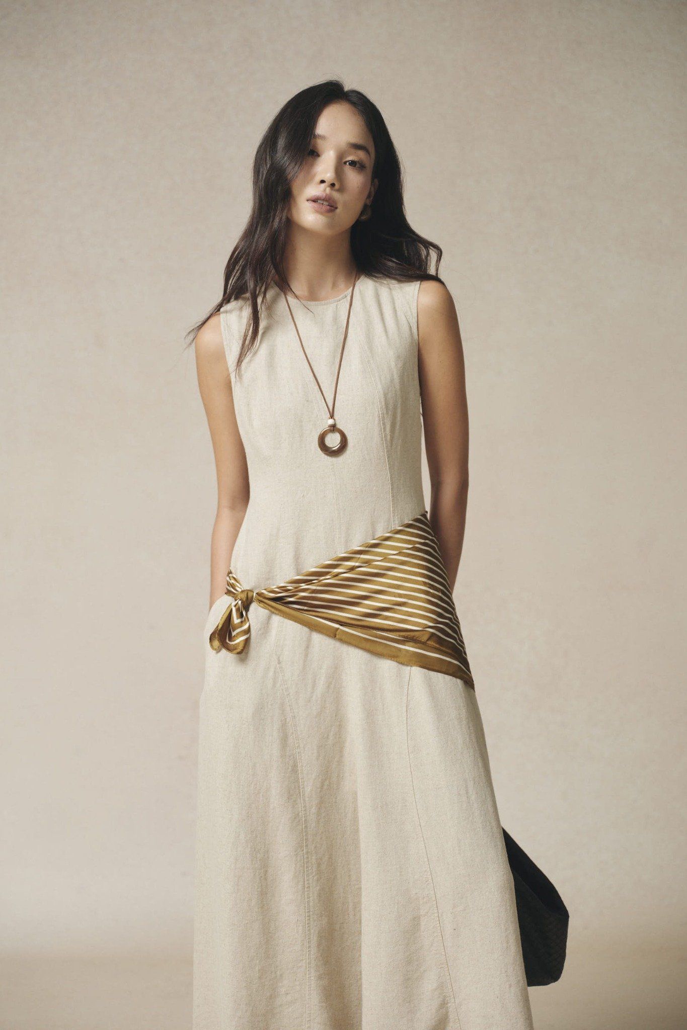  Váy không tay Nữ chất Linen dáng Maxi 