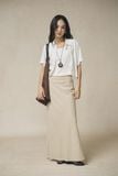  Chân váy Maxi Nữ chất Linen form fit có lót 