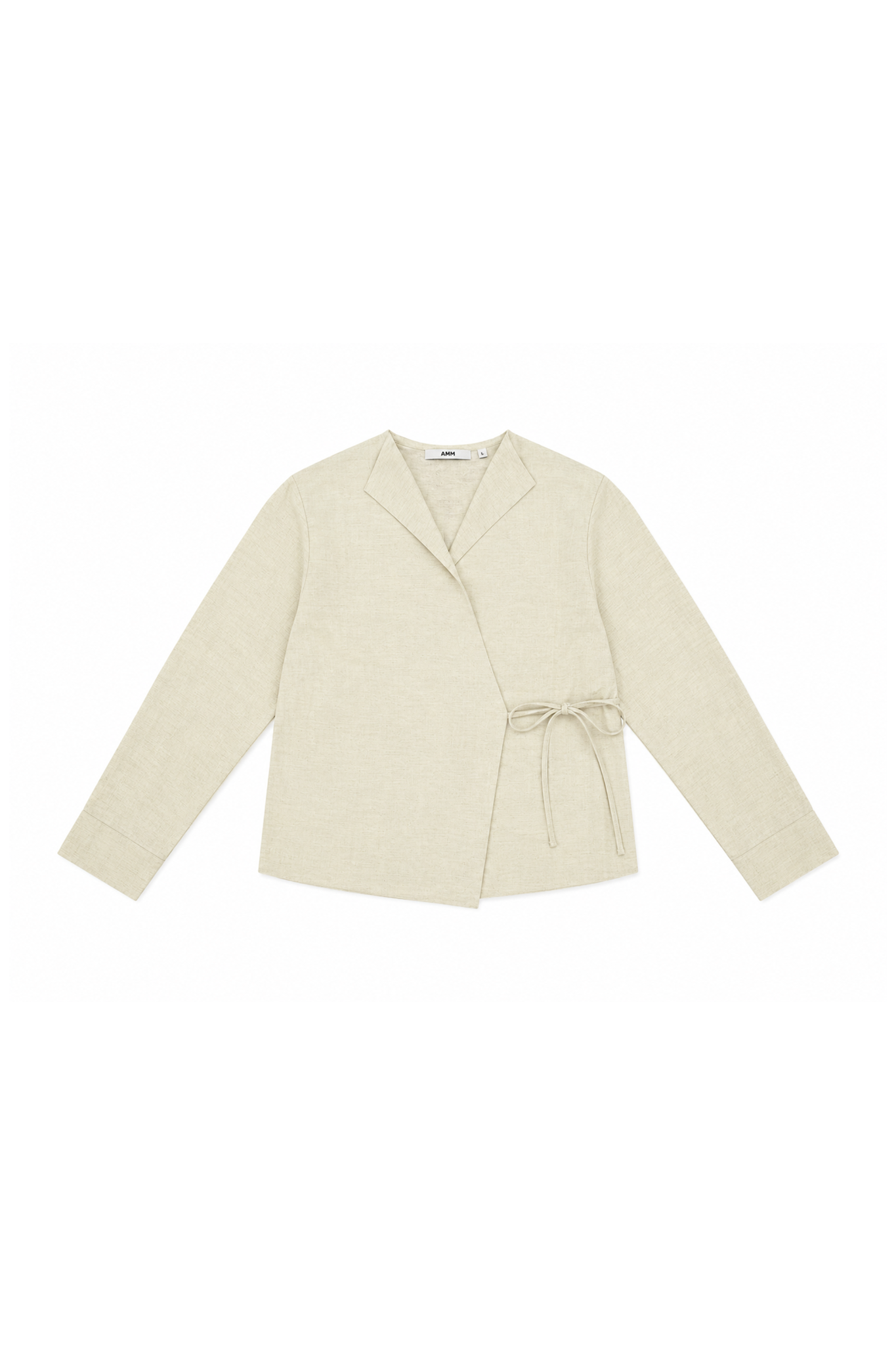  Áo Sơ Mi Nữ Buộc Vạt Dáng Suông Vải Linen 