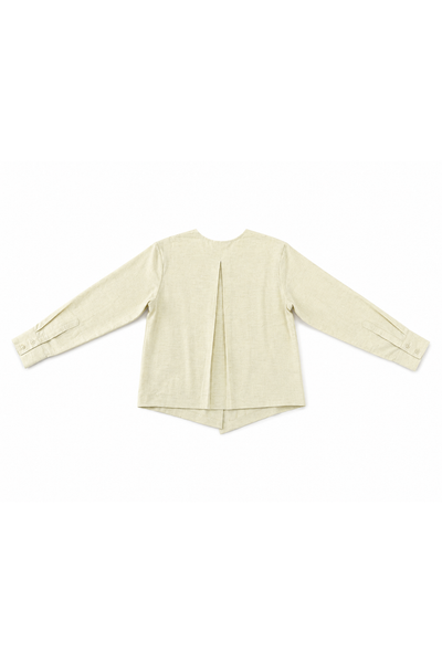  Áo Sơ Mi Nữ Buộc Vạt Dáng Suông Vải Linen 