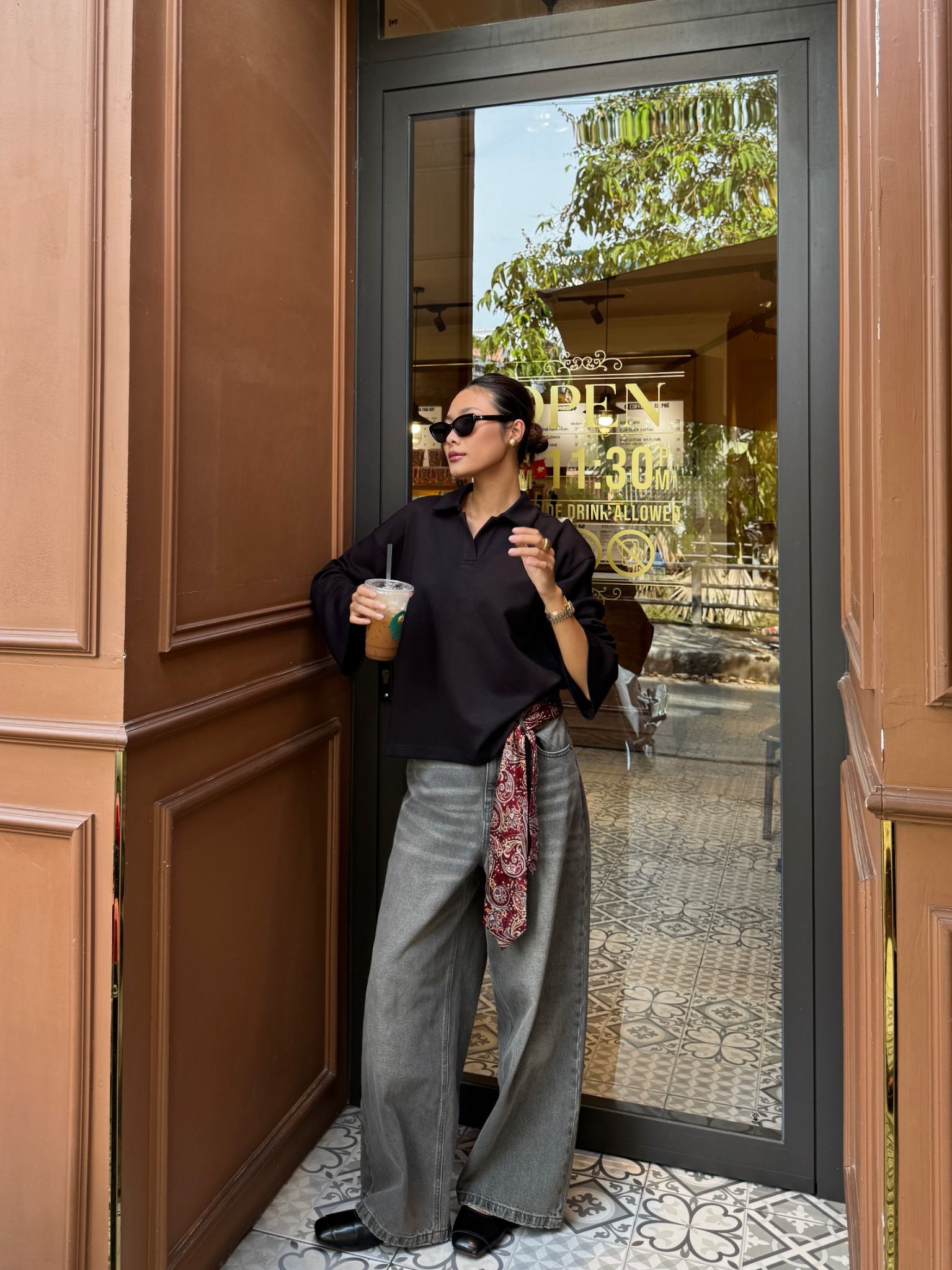  Quần Jeans nữ dáng wideleg 