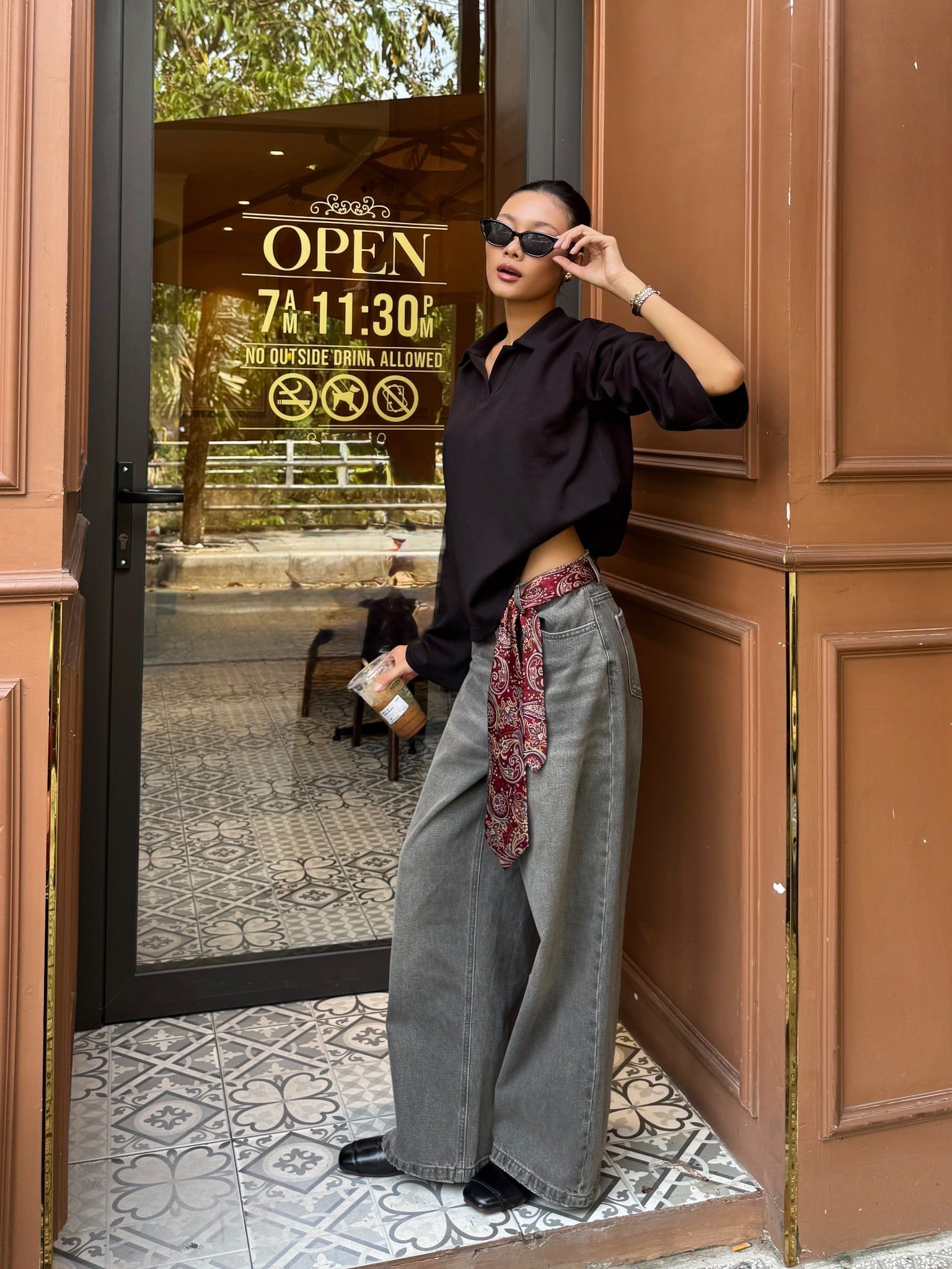  Quần Jeans nữ dáng wideleg 