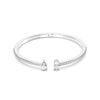  Swarovski Attract cuff Mixed cuts, White, Rhodium - S 