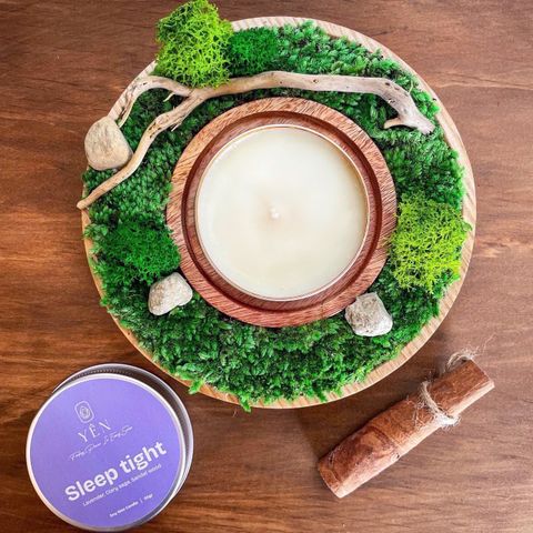  Đĩa lót nến thủ công 