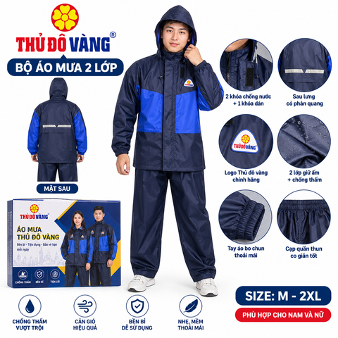 Áo mưa Thủ đô vàng