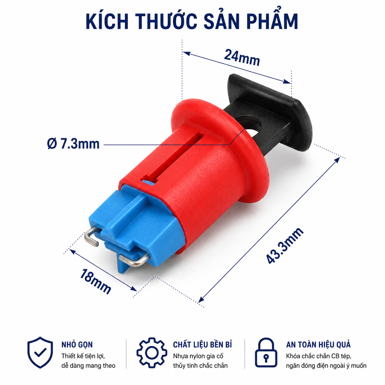 Khóa An Toàn Lockuot CB tép – Loại kẹp ngoài