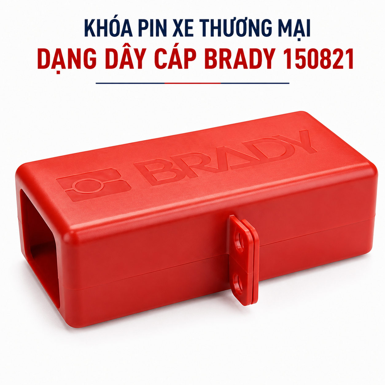 Khóa Pin Xe Thương Mại Dạng Dây Cáp Brady 150821