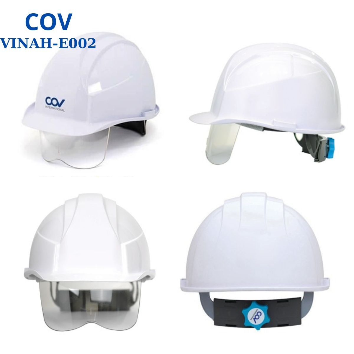 Mũ bảo hộ COV VINAH-E002 có kính bảo vệ