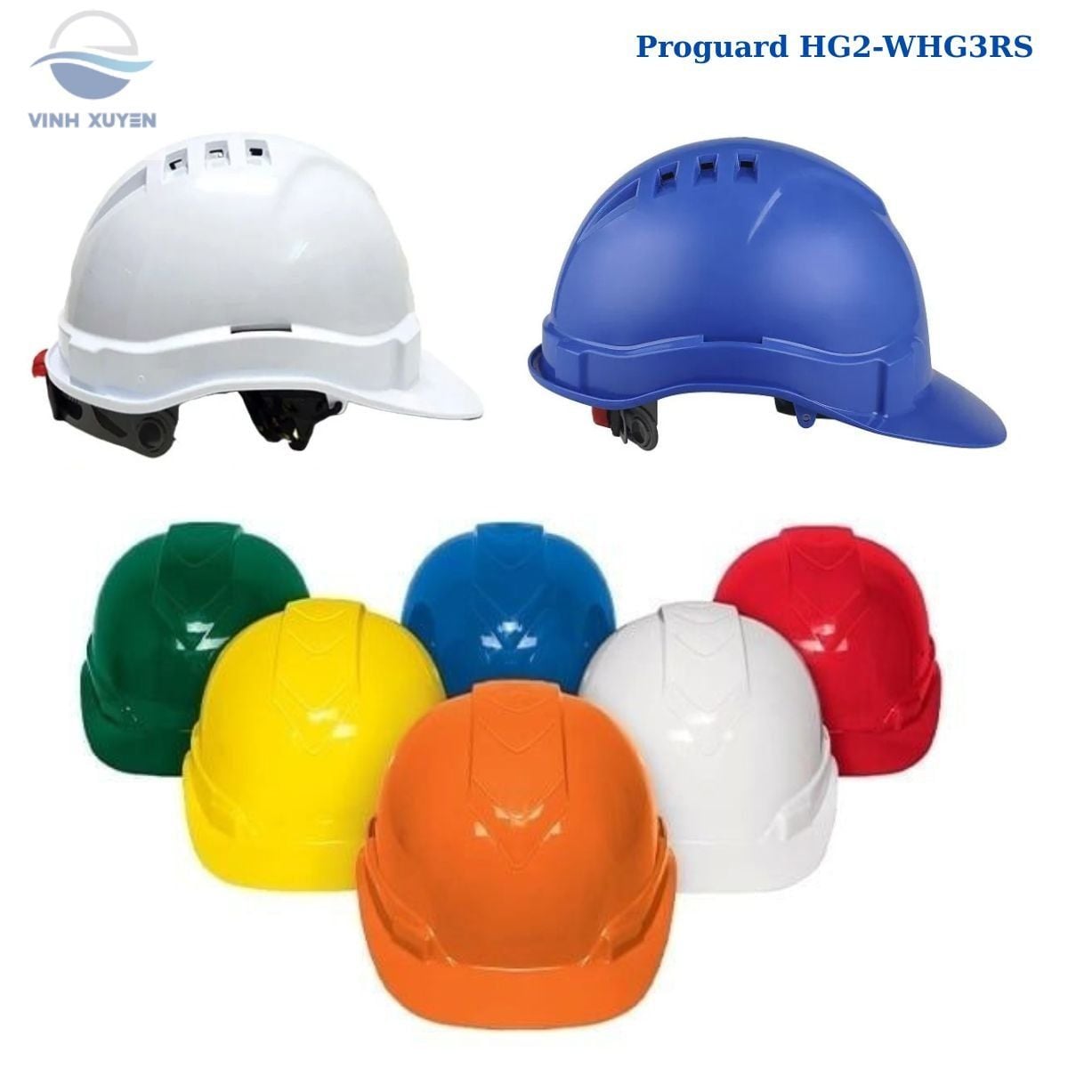 Mũ bảo hộ Proguard HG2‑WHG3RS có lỗ thoáng khí