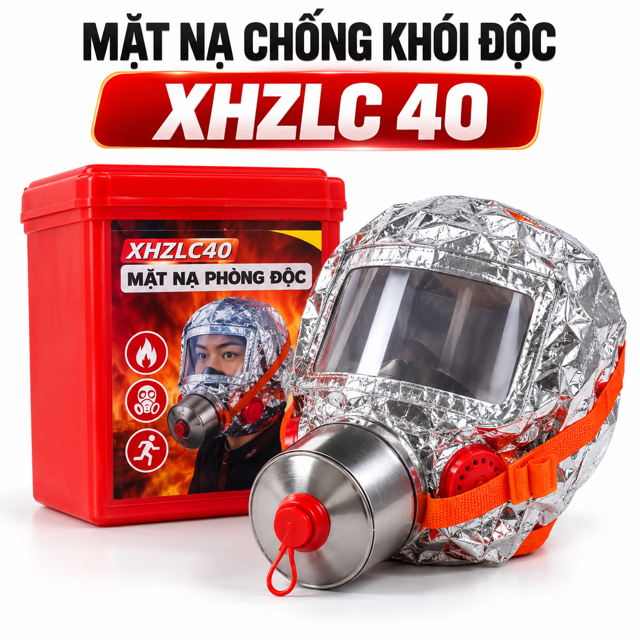 Mặt nạ chống khói độc XHZLC 40 chính hãng