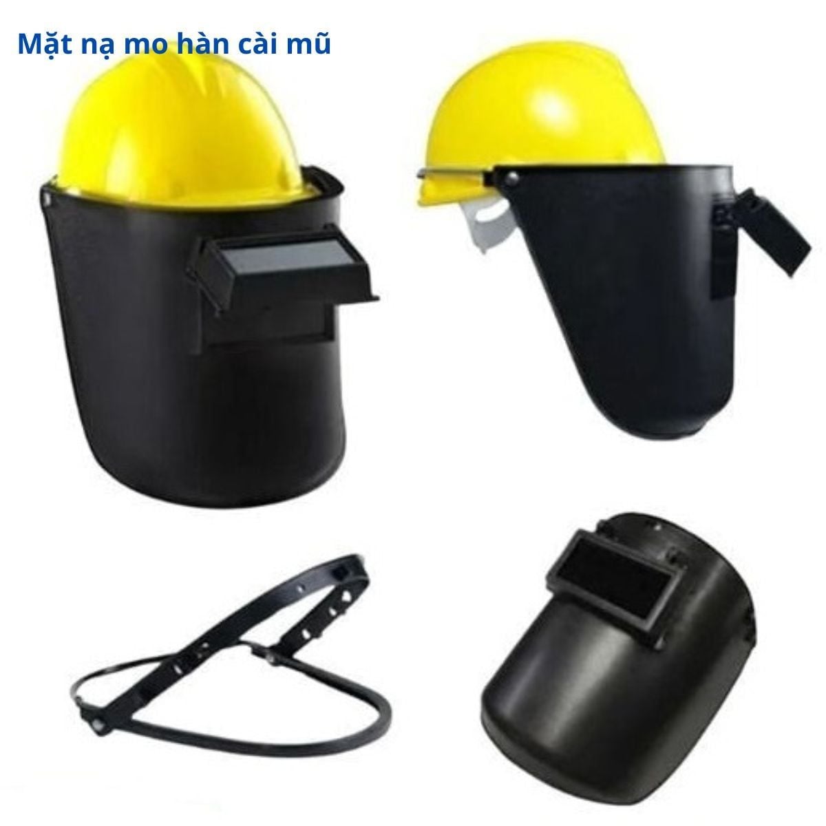 Mặt nạ mo hàn cài mũ có gọng lò xo