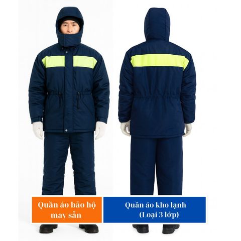 Quần áo bảo hộ kho lạnh 3 lớp âm 20 độ C