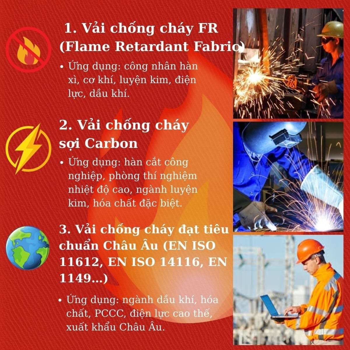 Vải chống cháy FR