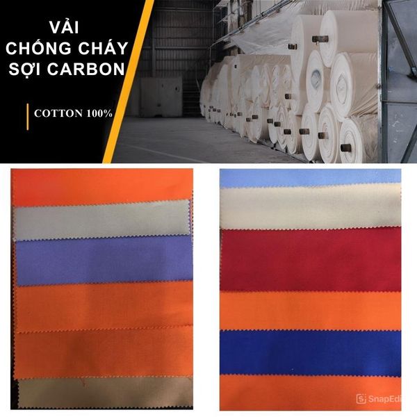 Vải chống cháy may quần áo bảo hộ lao động