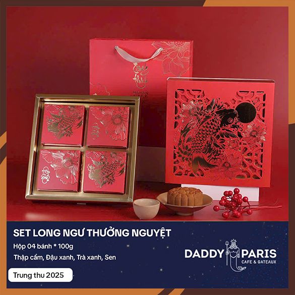 Set trung thu Long ngư thưởng nguyệt 2025