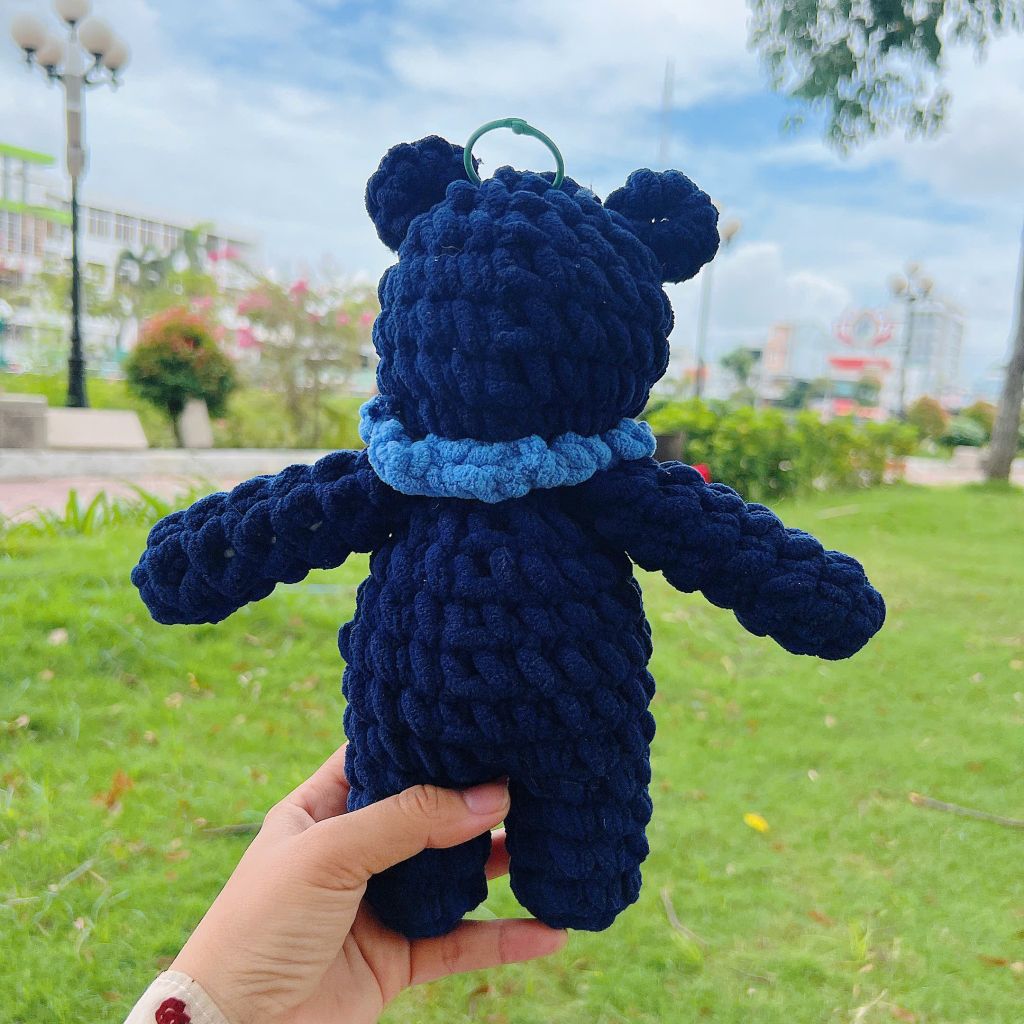 Thú Bông Gấu Xanh ( 25cm x 22cm )