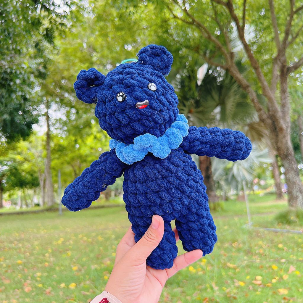 Thú Bông Gấu Xanh ( 25cm x 22cm )