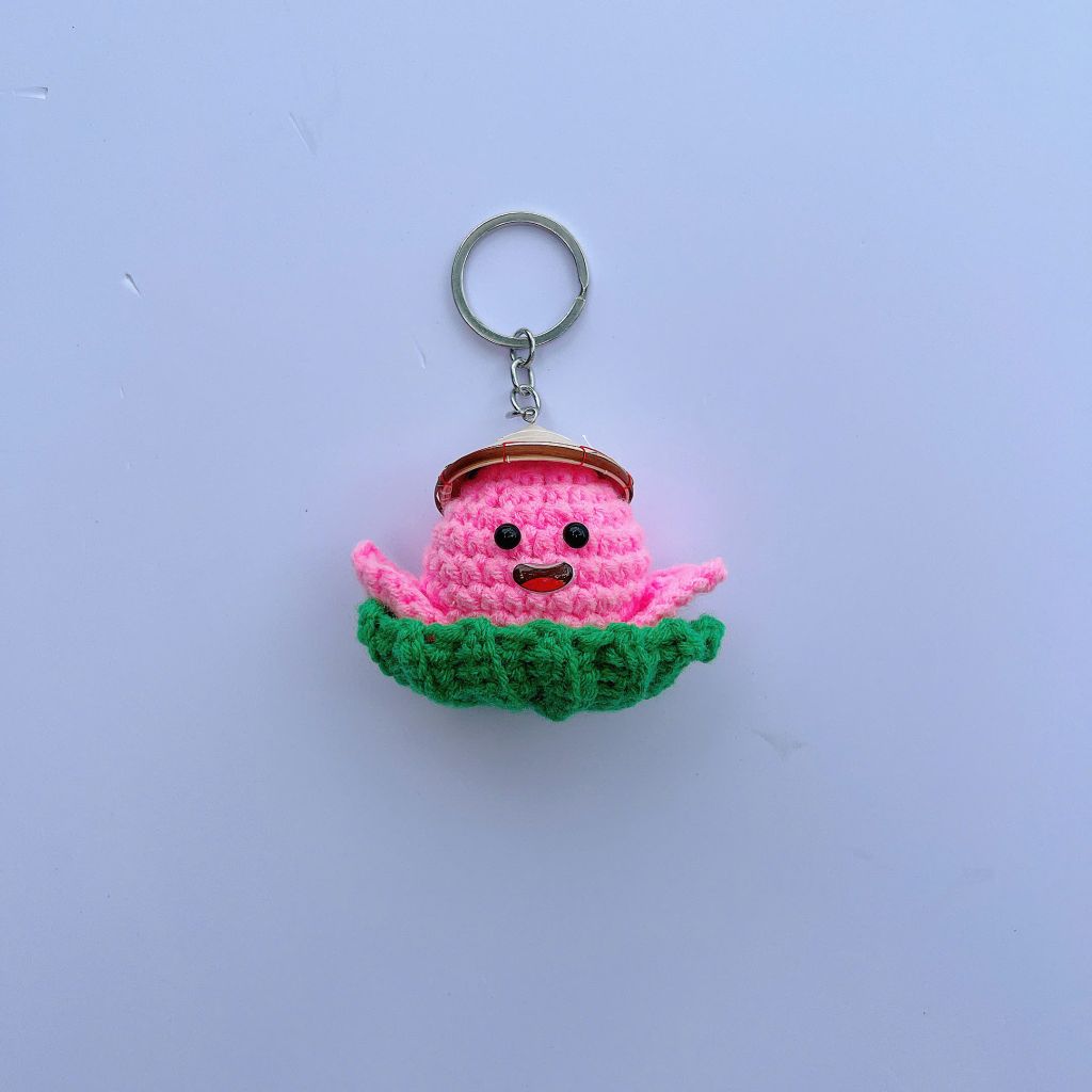 Móc Khóa Bé Sen Đội Nón Lá Size 6cm