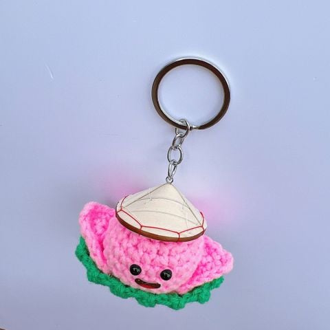 Móc Khóa Bé Sen Đội Nón Lá Size 6cm