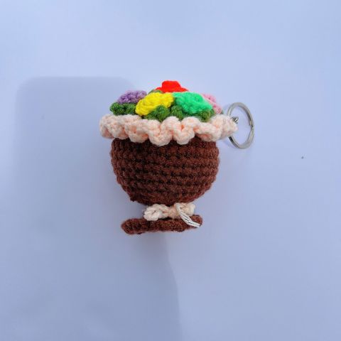 Móc Khóa Bó Hoa Mini Nhiều Màu