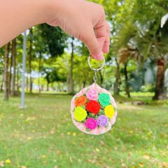 Móc Khóa Bó Hoa Mini Nhiều Màu