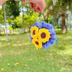 Móc Khóa Bó Hoa Mini Hướng Dương
