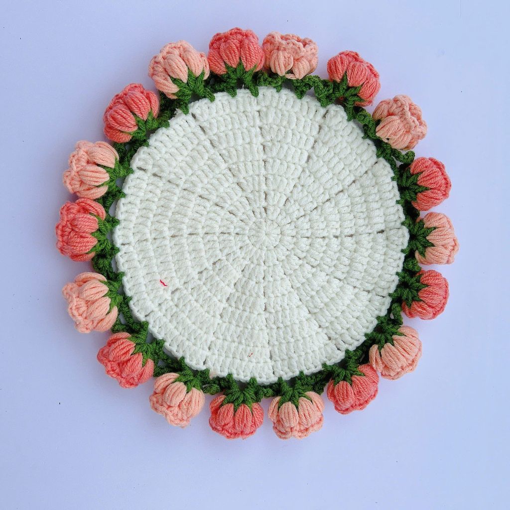 Thảm Hoa Mẫu 5 Size 23cm