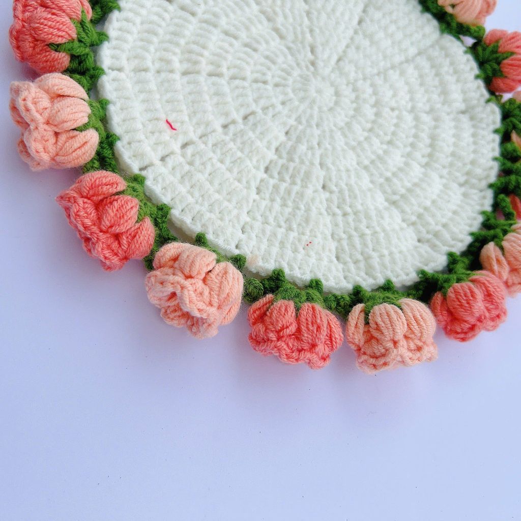 Thảm Hoa Mẫu 5 Size 23cm